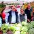 The two major party candidates for Westport First Selectman joined together today at the Sunday Farmers’ Market at the Saugatuck Congregational Church parking lot to boost the Westport Belta family’s produce.